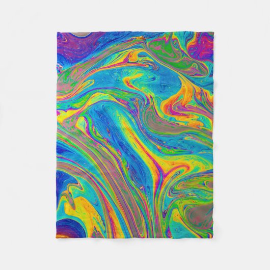 Multicolored painting フリースブランケット (正面)