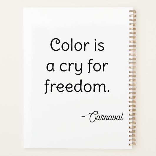 Multicolored pixel creation プランナー手帳 (裏面)