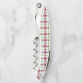 Multicolored Plaid Corkscrew ソムリエナイフ (正面)