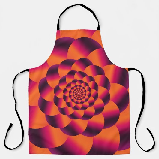 Multicolored psychedelic background, funky vortex  エプロン (正面)