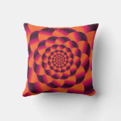 Multicolored psychedelic background, funky vortex クッション (裏面)