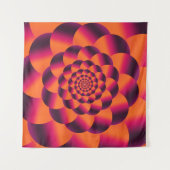Multicolored psychedelic background, funky vortex タペストリー (正面(横))