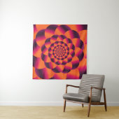 Multicolored psychedelic background, funky vortex タペストリー (インサイチュ(横))