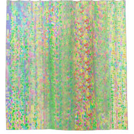 Multicolored Shimmery Shower Curtain シャワーカーテン