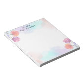 Multicolored Simple Floral Teacher Notepad ノートパッド (アングル)
