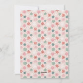 Multicolored snowflake pattern – winter christmas シーズンカード (裏面)