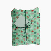 Multicolored snowflake pattern – winter christmas ラッピングペーパー
