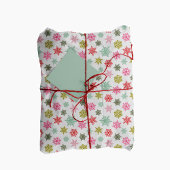Multicolored snowflake pattern – winter christmas ラッピングペーパー