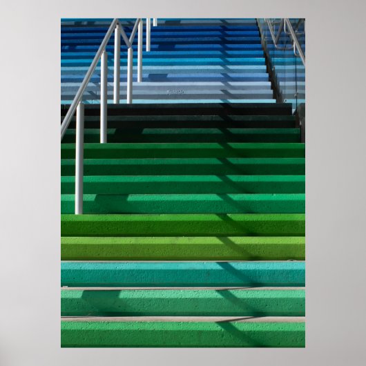 Multicolored stairs ポスター (正面)