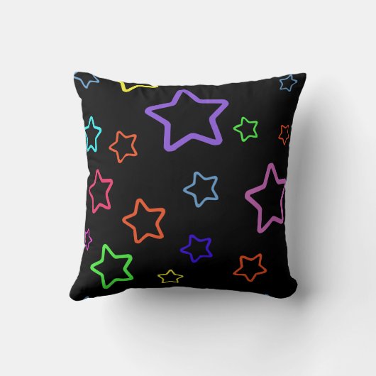 Multicolored Starry Night クッション (裏面)