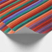 Multicolored striped illustration ラッピングペーパー (角)