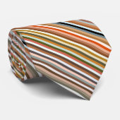 Multicolored Striped Pattern ネクタイ (ロール)