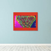 Multicolored Tree Between Worlds キャンバスプリント (インサイチュ (ウッドフロア))