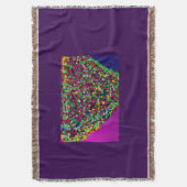 Multicolored Tree Between Worlds スローブランケット (正面縦)