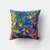 Multicolored triangle shapes  クッション (裏面)