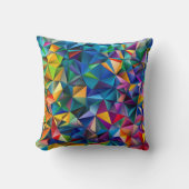 Multicolored triangle shapes  クッション (正面)