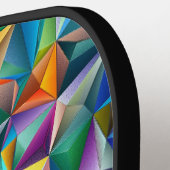 Multicolored triangle shapes  ピックルボールラケット (左詳細)