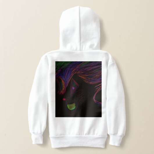 Multicolored Trickster Spirit Pullover Hoodie (レイダウン裏面)