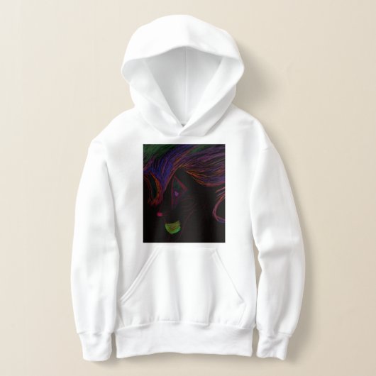 Multicolored Trickster Spirit Pullover Hoodie (レイダウン)