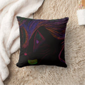 Multicolored Trickster Spirit Throw Pillow クッション (ブランケット)