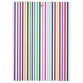 Multicolored Vertical Striped Clipboard クリップボード (裏面)