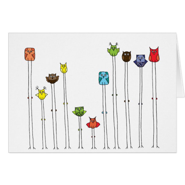 Multicolorsのフクロウ (正面横)