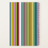Multicolour Vertical Striped notebook  ノートブック (裏面)