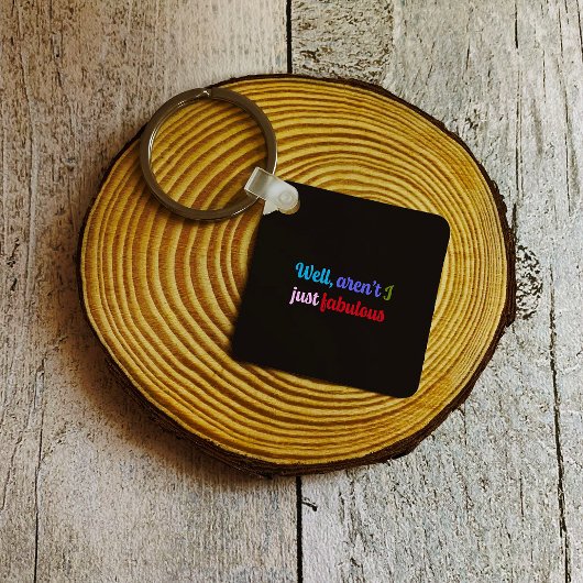 Multicoloured Cool Font and Sassy Saying キーホルダー