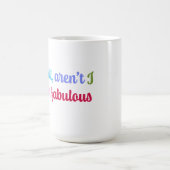 Multicoloured Cool Font and Sassy Saying コーヒーマグカップ (中央)