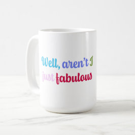 Multicoloured Cool Font and Sassy Saying コーヒーマグカップ