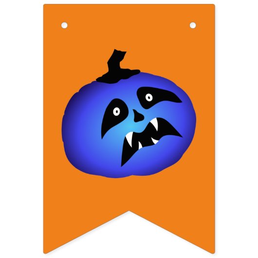Multicoloured Halloween Girlande scary Pumpkins バンティングフラッグ (第2の旗)