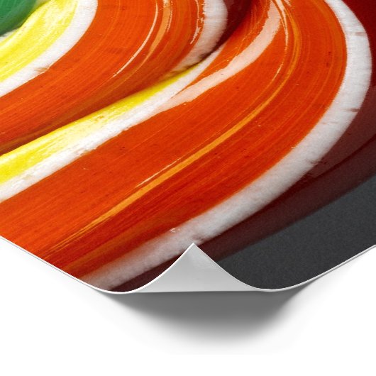 Multicoloured lollipop ポスター (角)