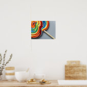 Multicoloured lollipop ポスター (キッチン)