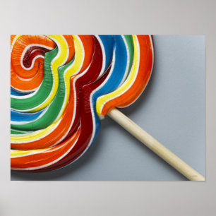 Multicoloured lollipop ポスター