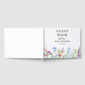 Multihued Wildflower Baby Shower Celebration ゲストブック (全面)