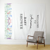 Multihued Wildflower Baby Shower Celebration タペストリー (インサイチュ(横))