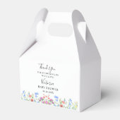 Multihued Wildflower Baby Shower Celebration フェイバーボックス (裏面サイド)