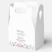 Multihued Wildflower Baby Shower Celebration フェイバーボックス (オープン)