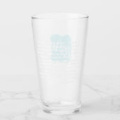 Multilingual Love Tumbler – Mint Blue + LOVE  タンブラーグラス (正面)