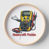 Multimeter Cartoon Measure With Precision Wall Clo 壁時計 (正面)