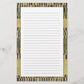 Multipatternedのパネルの絵画 便箋 (正面)