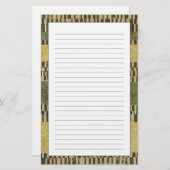 Multipatternedのパネルの絵画 便箋 (正面/裏面)