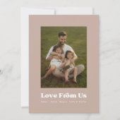 Multiphoto Love from Us Family Photo シーズンカード (正面)