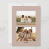 Multiphoto Love from Us Family Photo シーズンカード (裏面)