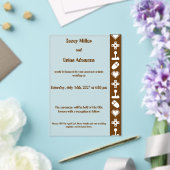 Multiplayer Mode in Chocolate Acrylic Wedding アクリル招待状 (インサイチュ (ウェディング))
