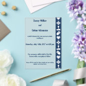 Multiplayer Mode in Navy Acrylic Wedding  アクリル招待状 (インサイチュ (ウェディング))
