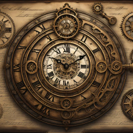 Multiple Clocks and pocket watches v3 Tissue paper 薄葉紙