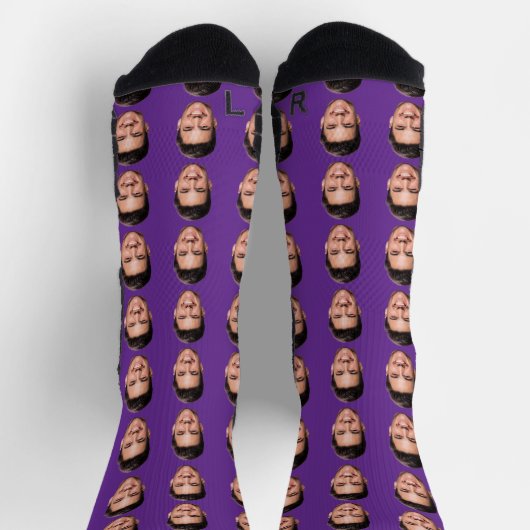 Multiple Face Personalized Socks ソックス (上部)