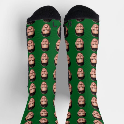 Multiple Face Personalized Socks, Add Your Image  ソックス (上部)
