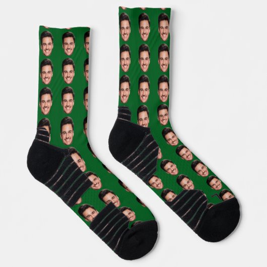 Multiple Face Personalized Socks, Add Your Image  ソックス (右)